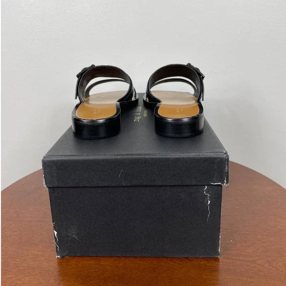Rag & Bone Arley Slide Sandal in Black Zebra Size EU 35